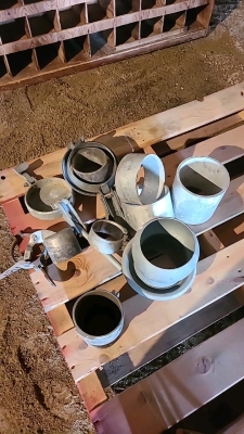 Lot of Aluminum Manure Fittings