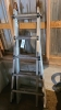 Combination aluminum stepladder