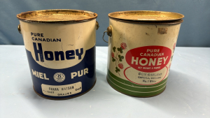 2 -8 lb. Honey Pails