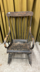 Boston Wooden Rocker -Needs Refinishing