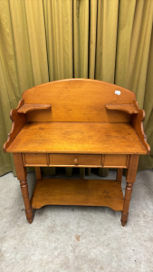 Pine Wash Stand with Drawer