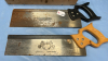 2 Hard Back Saws and a Mitre Box - 2