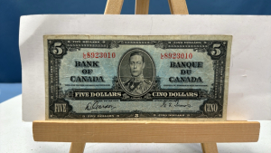 1937 Bank of Canada $5 Note