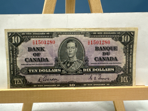 1937 Bank of Canada $10 Note