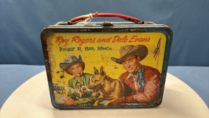 Roy Rogers & Dale Evans Tin Lunch Pail with Thermos