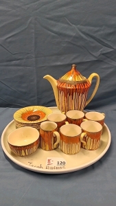 Wood's Ivory Ware Cocoa Set