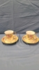 Nippon Cocoa Pot and 2 Matching Cups & Saucers - 6