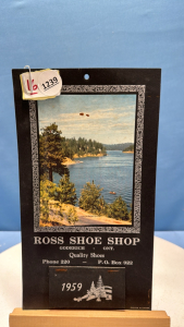 1959 Calendar from Ross Shoe Shop Goderich