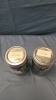 2 Jars of Large Marbles -5" High - 4