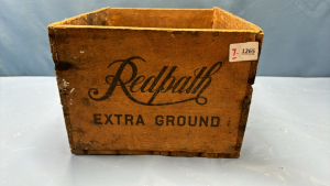 Redpath Stenciled Wooden Box