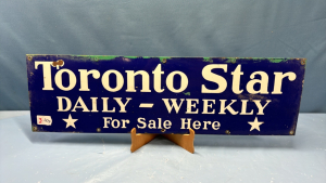 Toronto Star Porcelain Sign