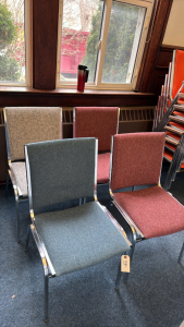 4 Non Matching Stacking Chairs