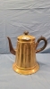 9.5" Metal Tea Pot and Ceramic Bowl with Lid - 2