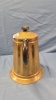 9.5" Metal Tea Pot and Ceramic Bowl with Lid - 4