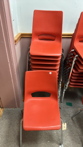 11 Plastic Stacking Chairs