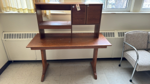 Wooden Table With Shelf