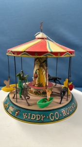 Wind-Up Tin Merry-Go-Round by Unique Art