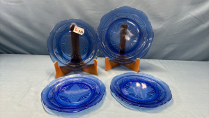 Blue Depression Glass Lot