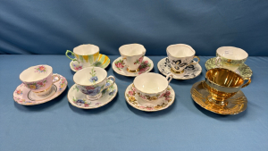 8 Tea Cups and Saucers