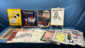 Approximately 25 Piece of Vintage Sheet Music etc.