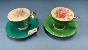 2 Aynsley Cups & Saucers