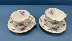 2 Hammersley Cups & Saucers