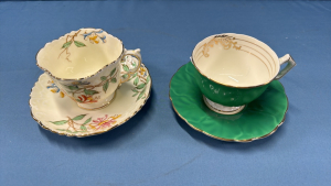 2 Aynsley Cups & Saucers