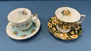 2 Royal Albert Cups & Saucers