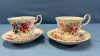 2 Royal Albert Cups & Saucers -August & June - 2