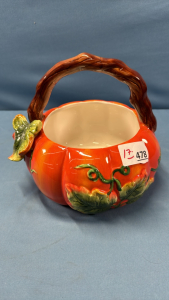 8" China Pumpkin Basket