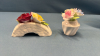 Noritake 8" Plate with 4 Small China Bouquets - 2