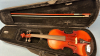 Violin with Bow in Canvas Covered Case - 3