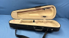 Canvas Covered Violin Case with Bow