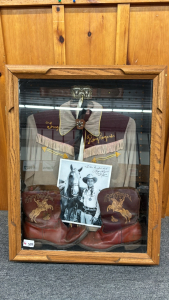 Shadow Box with Roy Roger's Items