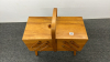 Wooden Cantilever Sewing Cabinet - 2