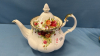 Royal Albert Old Country Roses 4 Piece Tea Set - 4