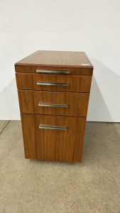 Office Cabinet with Bottom File Drawer on Casters