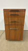 Office Cabinet with Bottom File Drawer on Casters - 6