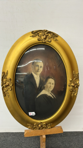 Oval Portrait with Convex Glass