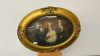 Family Portrait in Oval Frame with Convex Glass