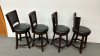 4 Swivel Stools -Seat Height From Floor is 24" - 3