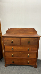 5 Drawer Chest of Drawers with Teardrop Pulls