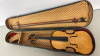 Rough Violin with 2 Bows in Wooden Case - 2