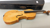 Rough Violin with 2 Bows in Wooden Case - 6