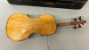 Rough Violin with 2 Bows in Wooden Case - 7