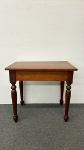 Refinished Table with Turned Legs