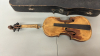 Violin In Pieces with Bow in Cardboard Case - 3