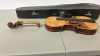 Violin In Pieces with Bow in Cardboard Case - 4