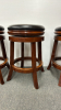 4 Swivel Top Bar Stools - 4