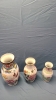 3 Oriental Decor Vases - 2